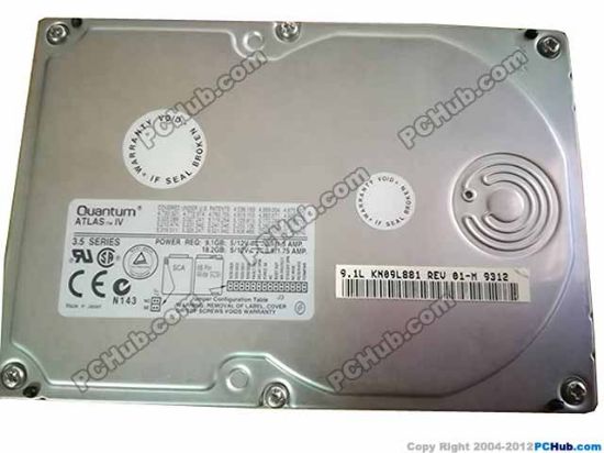 Picture of Quantum KN09L881 HDD 3.5" SCSI 1.2GB-10GB KN09L881