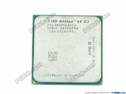 Picture of AMD Athlon 64 X2 3800+ CPU Desktop 90nm, ADD3800IAT5CU, 2.0 GHz, 2 X 512 KB, NIL, Dua