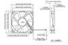 Picture of Yushi YS12025B12H-F YS-12025-12040-2W, IP68 Waterproof Server-OEM Fan