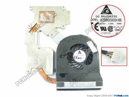 Picture of HP ProBook 4720s Cooling Fan  60.4GK22.001, DC5V 0.40A, Heatsink  fan