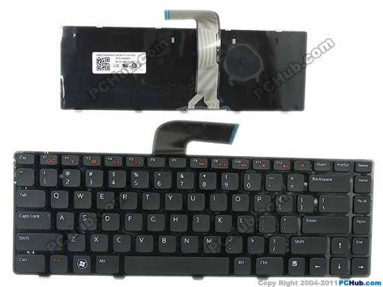 Picture of Dell XPS 15 L502X Keyboard DP/N:OXHKKF, NSK-DX0SW01, New