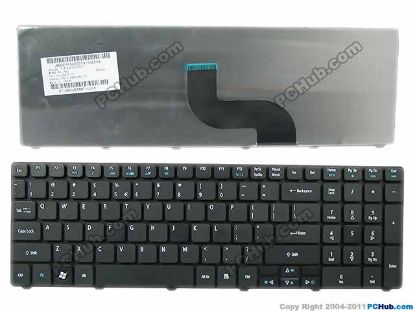 Picture of Acer Aspire 5542 Series Keyboard US with "€", 17", Black, New