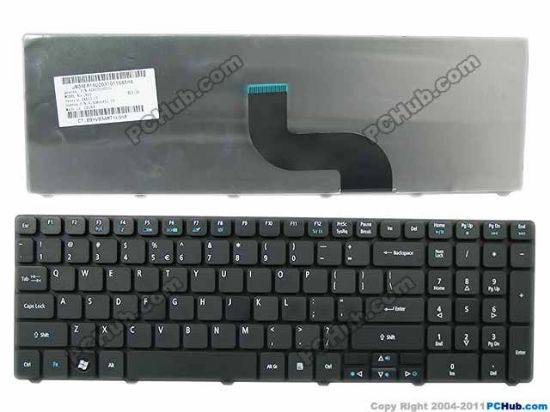 Picture of Acer Aspire 5542 Series Keyboard US with "€", 17", Black, New