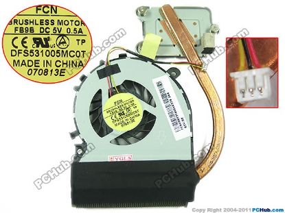 Picture of Forcecon DFS531005MC0T Cooling Fan  DFS531005MC0T,49BY3FA0I10378 
