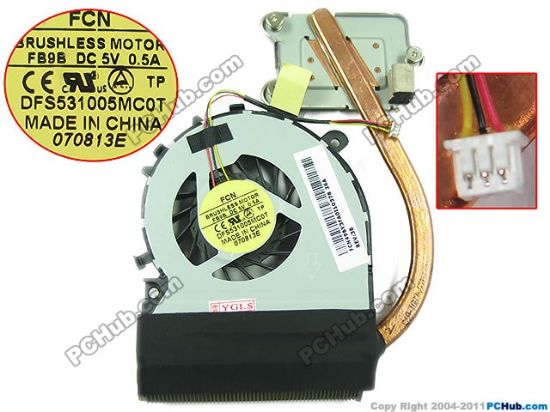 Picture of Forcecon DFS531005MC0T Cooling Fan  DFS531005MC0T,49BY3FA0I10378 