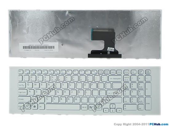 Picture of Sony Vaio VPCEJ Series Keyboard 148972311, US, White