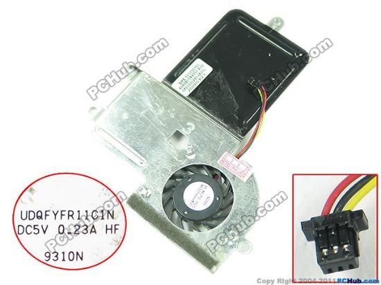 Picture of HP 2140 Mini-Note PC Cooling Fan  511750-001, DC 5V 0.23A heatsink fan