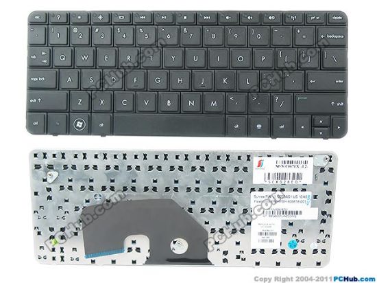 Picture of HP Mini 110-3000 Series Keyboard US, 608769-001, "NEW"