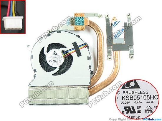 Picture of Delta Electronics KSB05105HC Cooling Fan  KSB05105HC, -AL1E , 6048E00926