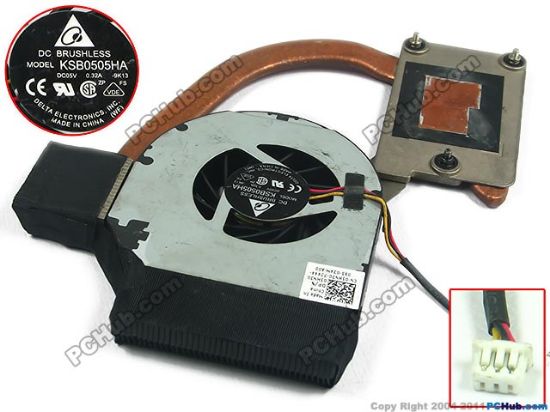 Picture of Dell Vostro 3500 Cooling Fan  60.4EX15.002, 5V, Heatsink fan