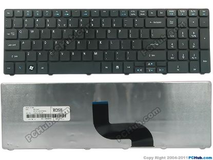 Picture of Acer Aspire 5750 Series Keyboard US with "€", 17", Black, New
