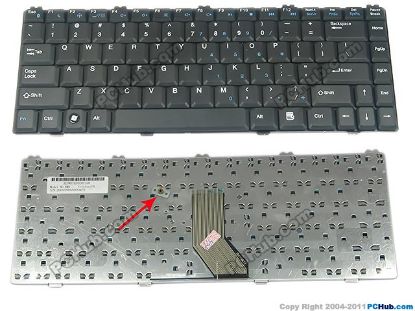 Picture of Hasee F5800 Keyboard US, 15", Black, New