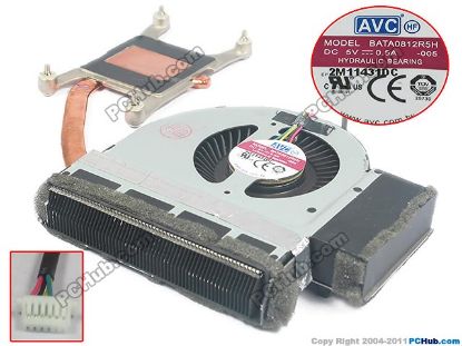 Picture of Lenovo ThinkPad T520 series Cooling Fan  60.4QE26.001, DC5V 0.5A, heatsink fan