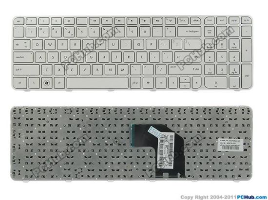 Picture of HP Pavilion G6-2000 Series Keyboard 699498-001, US, White