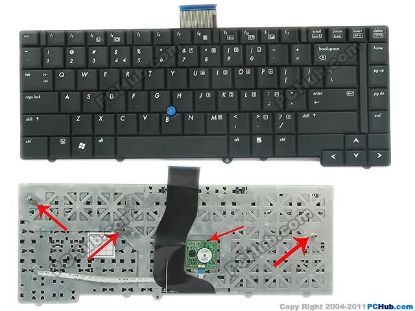 Picture of HP EliteBook 6930p Series Keyboard US, 15", Black, New