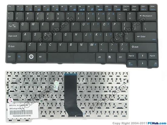 Picture of Fujitsu SIEMENS Esprimo Mobile V5515 Keyboard US, 15". Black, New