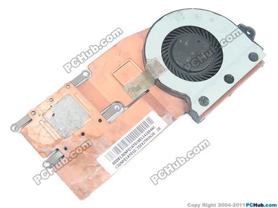 Picture of ADDA AB05105HX060B00 Cooling Fan  0CWX202E, DC5V 0.50A, Bare fan