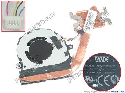Picture of AVC BAZA0505R5H Cooling Fan  3FLI5TMLV00, 5V 0.5A, Heatsink Fan