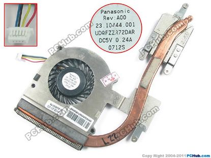 Picture of Sony Vaio VPCYB Series Cooling Fan  60.4HK05.001, w25x4x6, 5V 0.24A, Heatsink fan