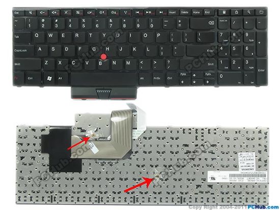Picture of Lenovo ThinkPad Edge E520 Keyboard US, 17", Black, New