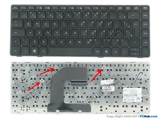 Picture of HP ProBook 6460b Keyboard 641834-201, Brazil, w/o Pointer "New"