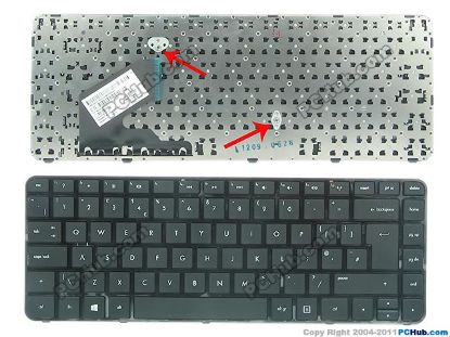 Picture of HP Pavilion 14-b000 Sleekbook Series Keyboard 697904-031, UK, with Frame "New"
