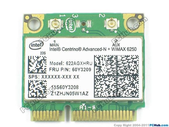 Picture of Lenovo ThinkPad Edge E520 Wireless LAN Card 60Y3209, WiMAX 6250, Russian