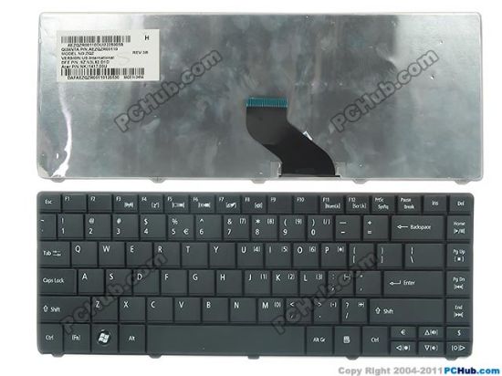 Picture of Acer Aspire E1-471 Series Keyboard AEZQZR00110,US-Int "New"