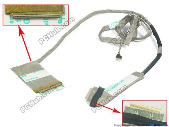 Picture of Lenovo G580 Series LCD Cable (14") DC02001ES10, 15.6" LED For Discrete Video