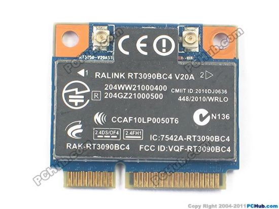 Picture of HP ProBook 4421s  Wireless LAN Card 602992-001, WLAN and Bluetooth Combo Card