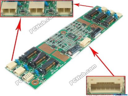 Picture of PCH Inverter 6-Lamp Type LCD Monitor /TV Inverter (Universal Use) 6-Lamp, 6-Pin, INV0305  , For 22"-32"  Display