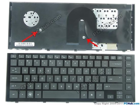 Picture of HP ProBook 4310s Keyboard US, 15", Black, New