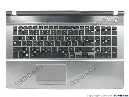 Picture of Samsung Laptop NP550P7C ( 550P7C ) Mainboard - Palm Rest Silver, with US Keyboard