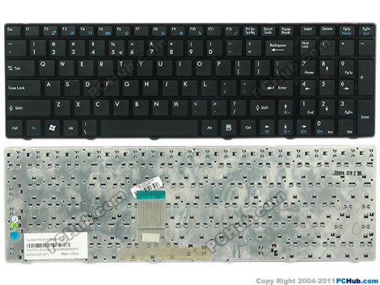 Picture of MSI CR620 Keyboard US with "€", 17", Black, New