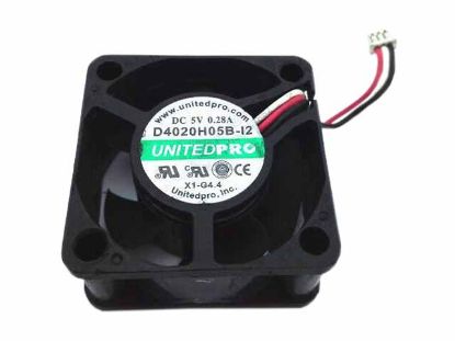 Picture of UNITEDPRO D4020H05B-12 Server - Square Fan 5V0.28A, sq40x40x20mm, 50x3Wx3P