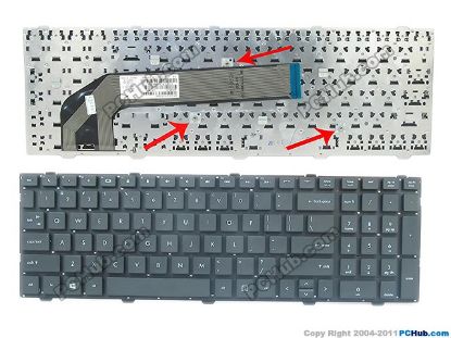 Picture of HP ProBook 4540s Keyboard 683491-001, US, w/o Frame "New"