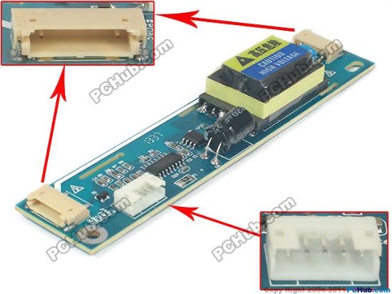 Picture of PCH Universal LCD Monitor /TV Inverter (Universal Use) 5-Pin, 10V-16V For 2-Lamp