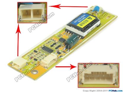 Picture of AVT AVT1502 LCD Monitor / TV Inverter 2-Lamp, 5-Pin, AVT1502, For 5"-17" Display