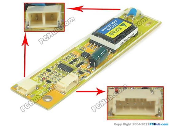 Picture of AVT AVT1502 LCD Monitor / TV Inverter 2-Lamp, 5-Pin, AVT1502, For 5"-17" Display