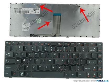 Picture of Lenovo G470 Series Keyboard US, 15", Black, New