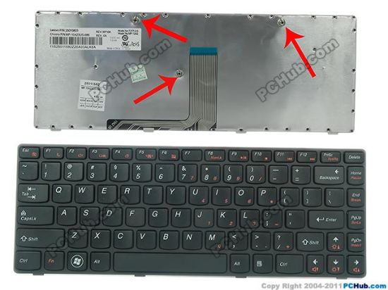 Picture of Lenovo G470 Series Keyboard US, 15", Black, New