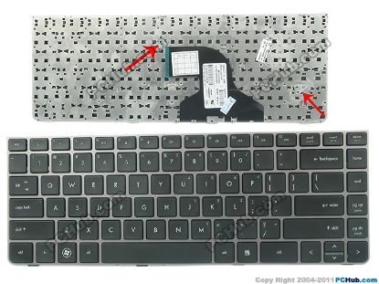 Picture of HP ProBook 4330s Keyboard 646365-001, US, with Frame "New"