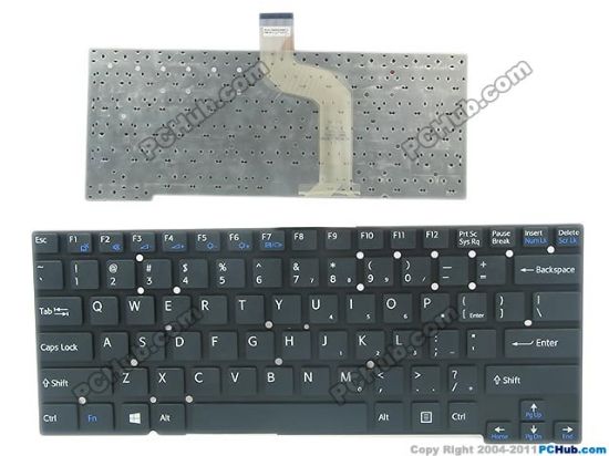 Picture of Sony Vaio SVT13 Series Keyboard HMB8809NWB-01, US, Black, Win8