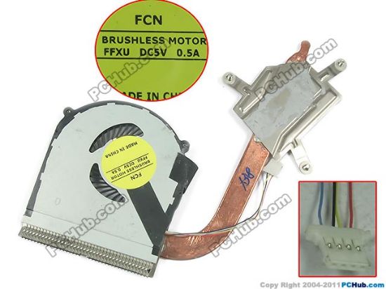 Picture of Forcecon FFXU Cooling Fan  FFXU, DC5V 0.5A, Cooling Heatsink fan