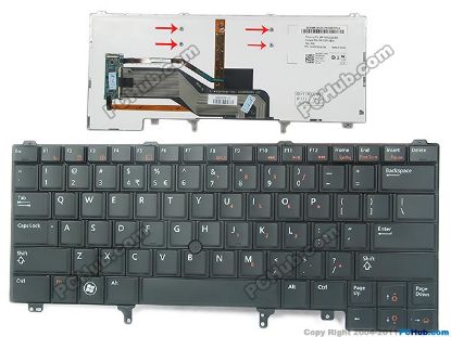 Picture of Dell Latitude E6430 ATG Keyboard P/N:0DH5D7, US Version,  Backlit "Brand NEW"