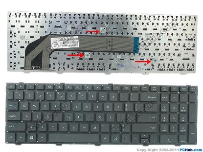 Picture of HP ProBook 4540s Keyboard 702237-001, US, w/o Frame, WIN 8 "New"
