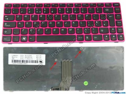 Picture of Lenovo IdeaPad Z370 Keyboard US, "NEW", Flamingo Pink