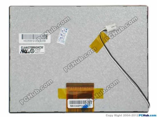 Picture of ChungHwa CLAA070MA0ACW LCD 7.0" SVGA 7, LED, 60-Pin, New