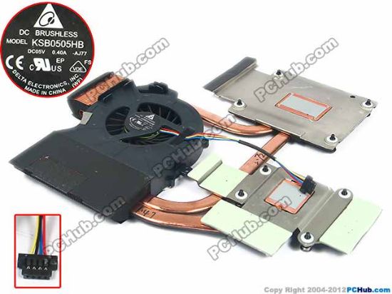 Picture of HP Pavilion dv6-6000 Series Cooling Fan  650797-001, 5V Heatsink fan