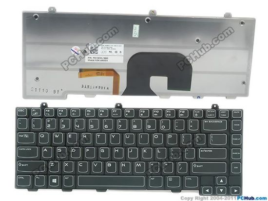 Picture of Dell Alienware M14x R2 Keyboard US with Backlit, M23FN "NEW"